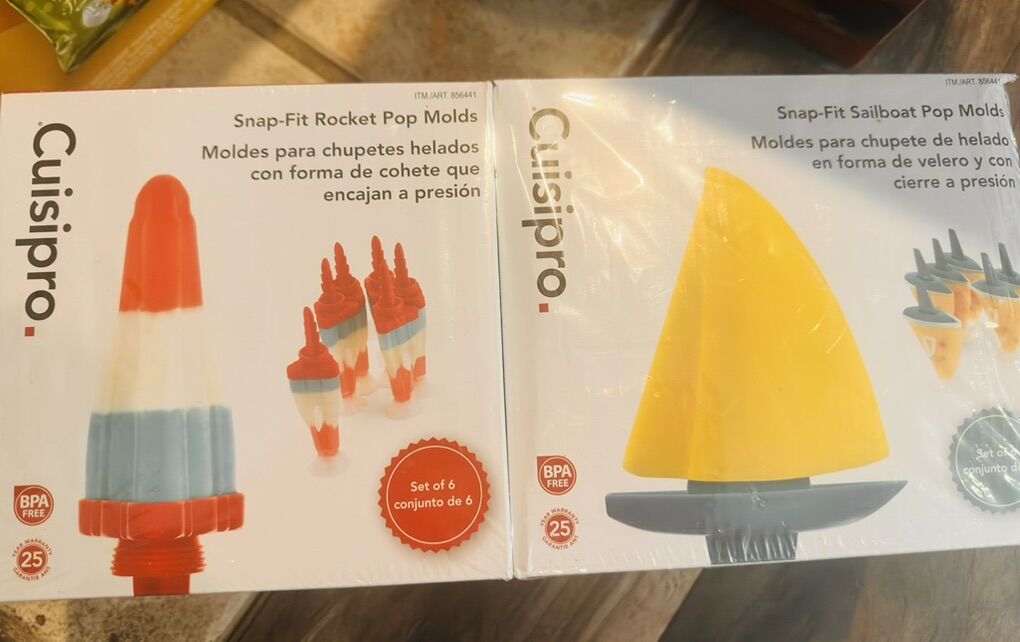 New Cuisipro snap fit pop Molds Popcicle