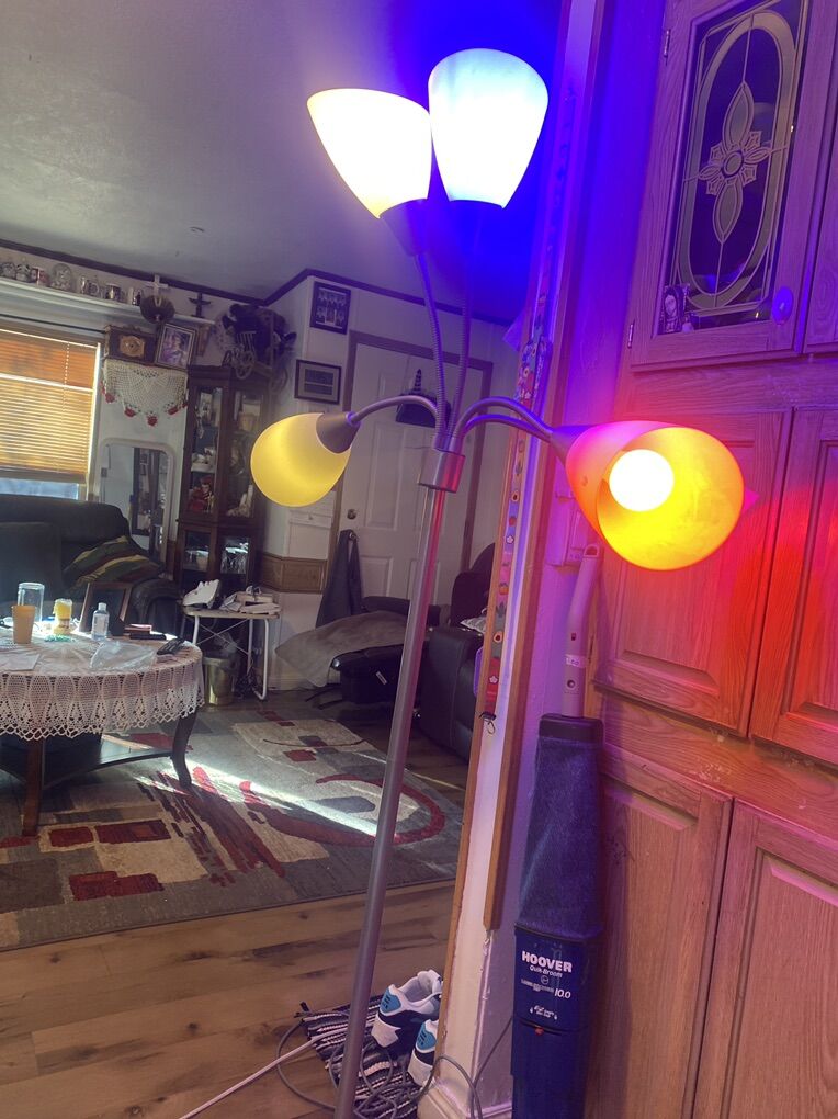 Lamp  5  Bulbs  Lighs Wirks   See   Viseo Too In