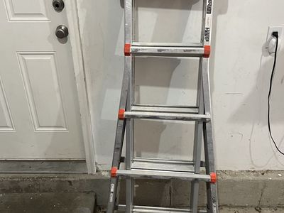 22’ Little Giant Leveler Aluminum Multi-Position Extension Ladder with Ratchet Levelers