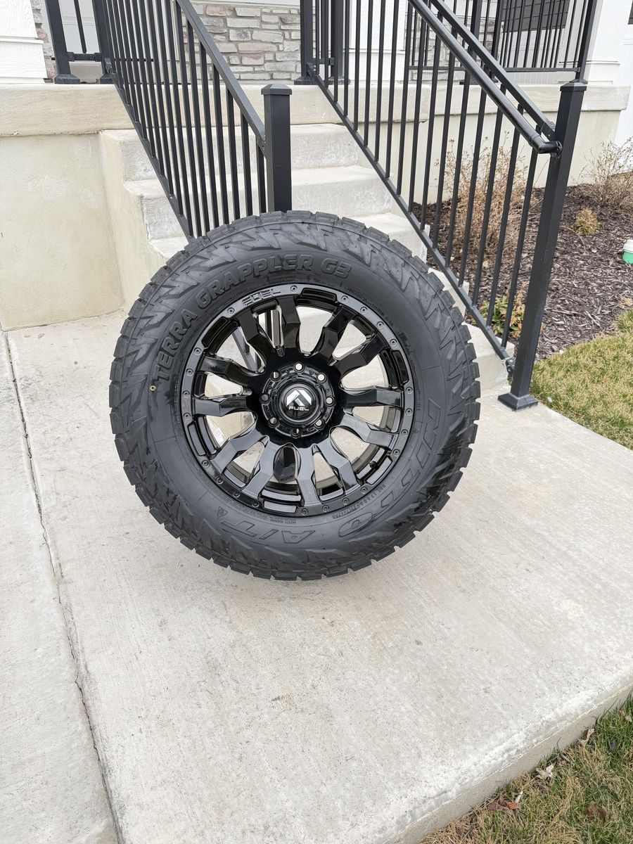 Dodge Ram 3500 Gmc Rims and Tires 295/65R20 Nitto