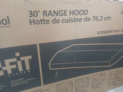 Whirlpool 30" Hood Fan