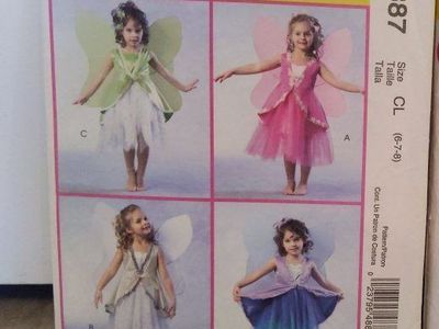 McCall's Costumes Sewing Patterns M4887- Fairy Dresses, Sizes CL (7-8)