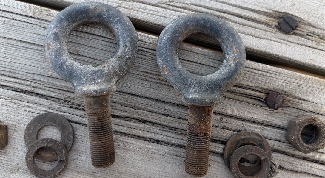 1942-1945 Dodge WC Pintle Hook Eyebolt Set