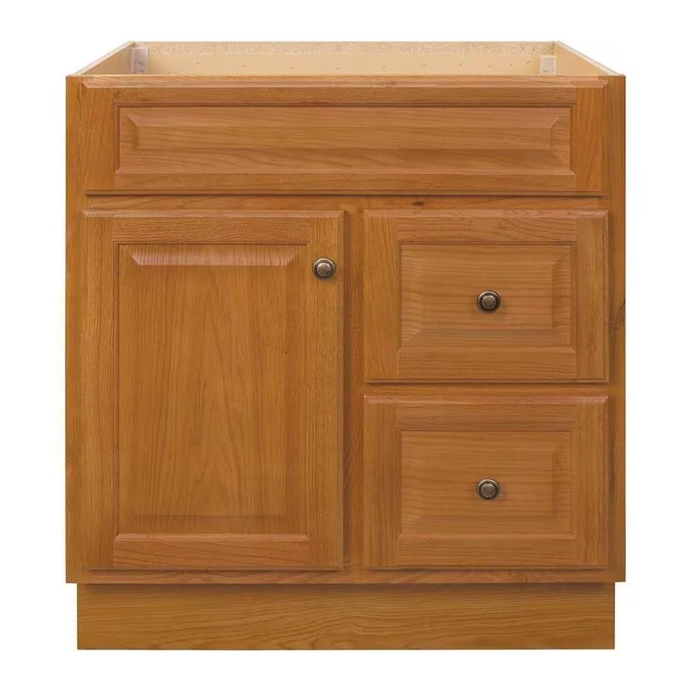 new 30 in. Hampton Bath Vanity Oak Cabinet