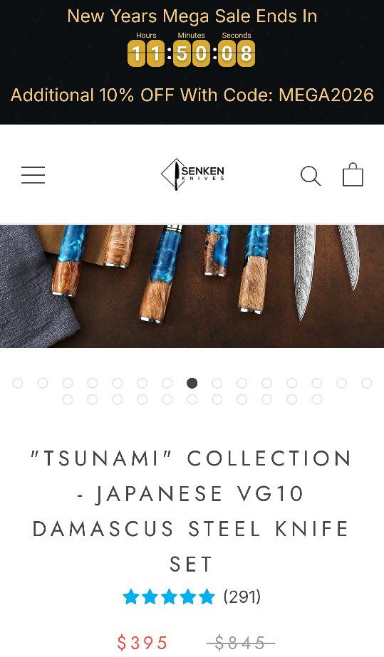 Quality kitchen knifes "Tsunami" Collection - Japa
