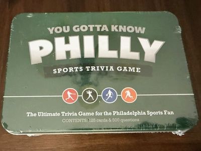 Philadelphia Philly Sports Trivia Game, NEW Phillies Eagles Flyers 76ers