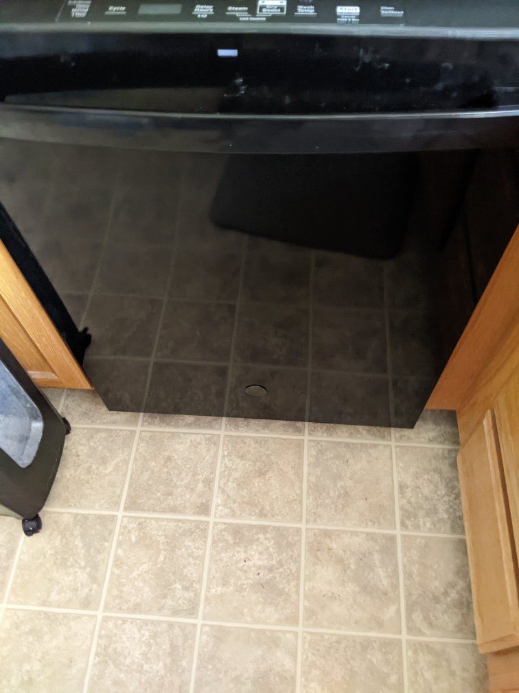GE Black Built-In Dishwasher - Standard Size, Good Condition, Works Great