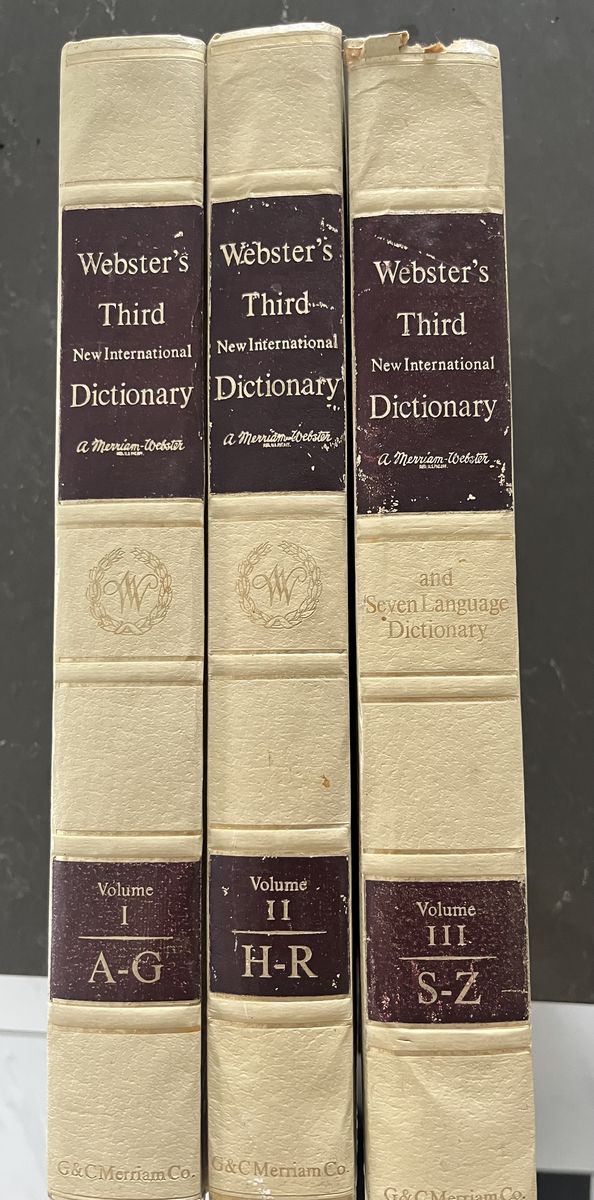 Webster’s Third New International Dictionary