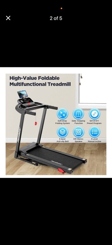 Famistar 2.5HP Folding Treadmill
