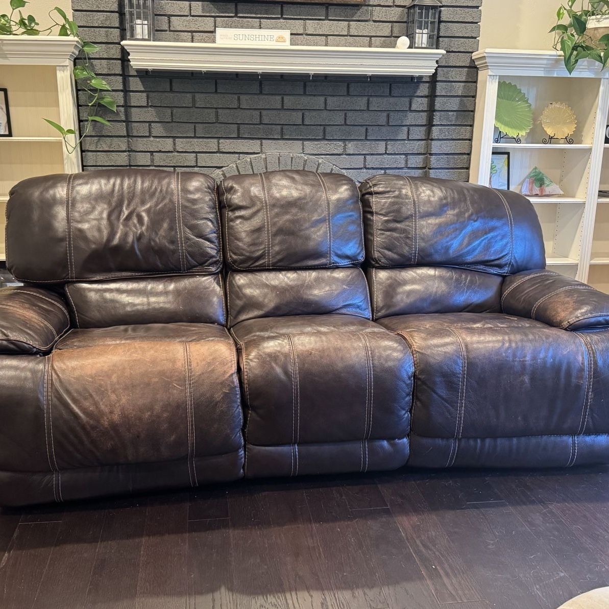 Leather sofa
