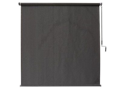 Coolaroo Exterior Roller Shade with Crank Operation - Dark Grey