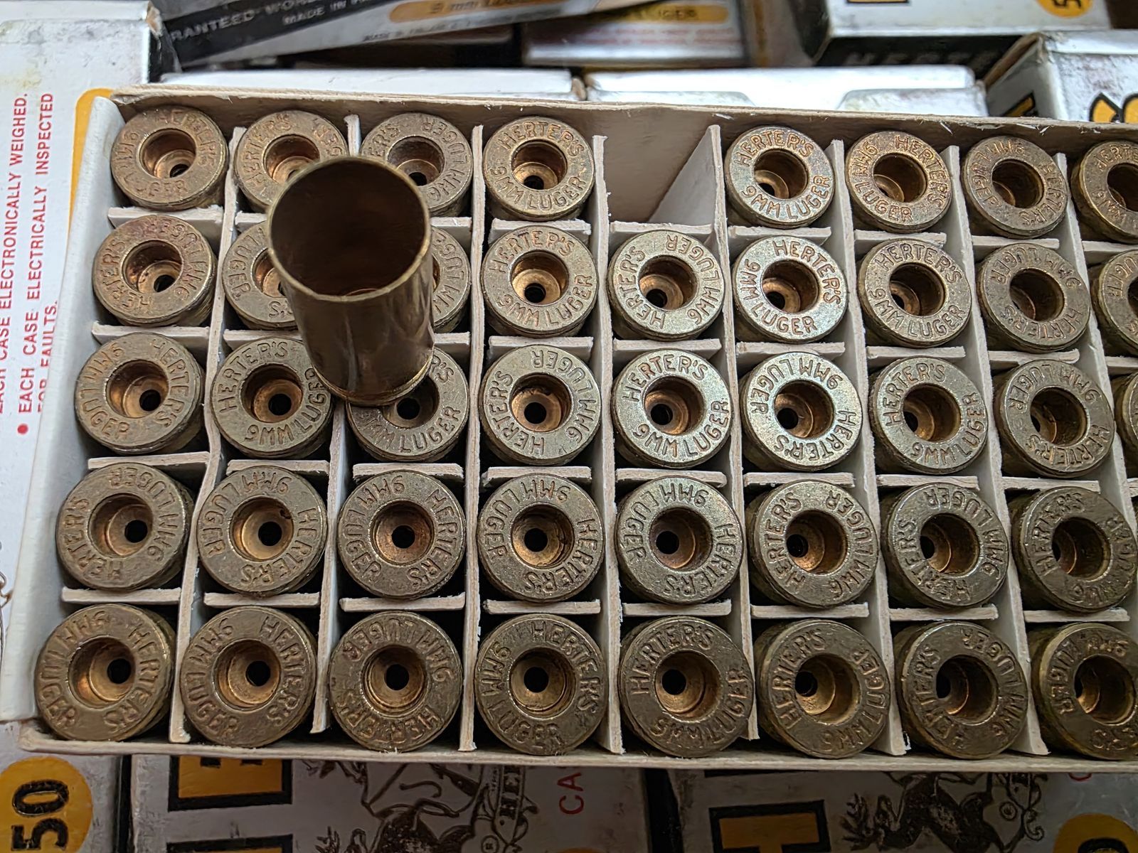 4000 9mm New Empty Casings. Herter's 9mm Luger