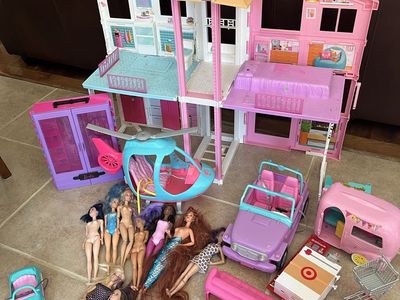 Big Barbie doll lot house, cars, furniture. $100 all of it!