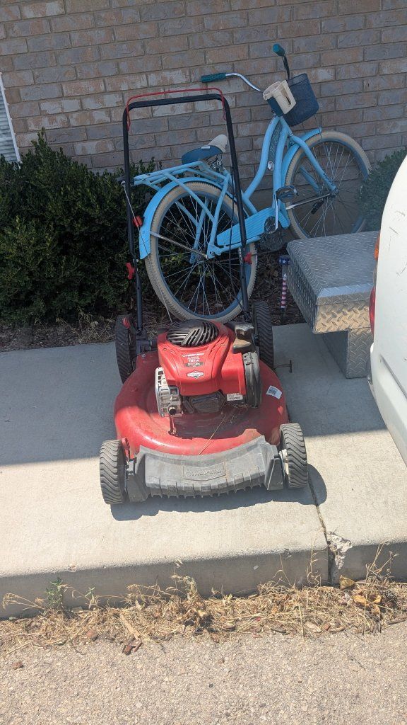Troy built lawn mower