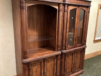 Double Wood Cabinets