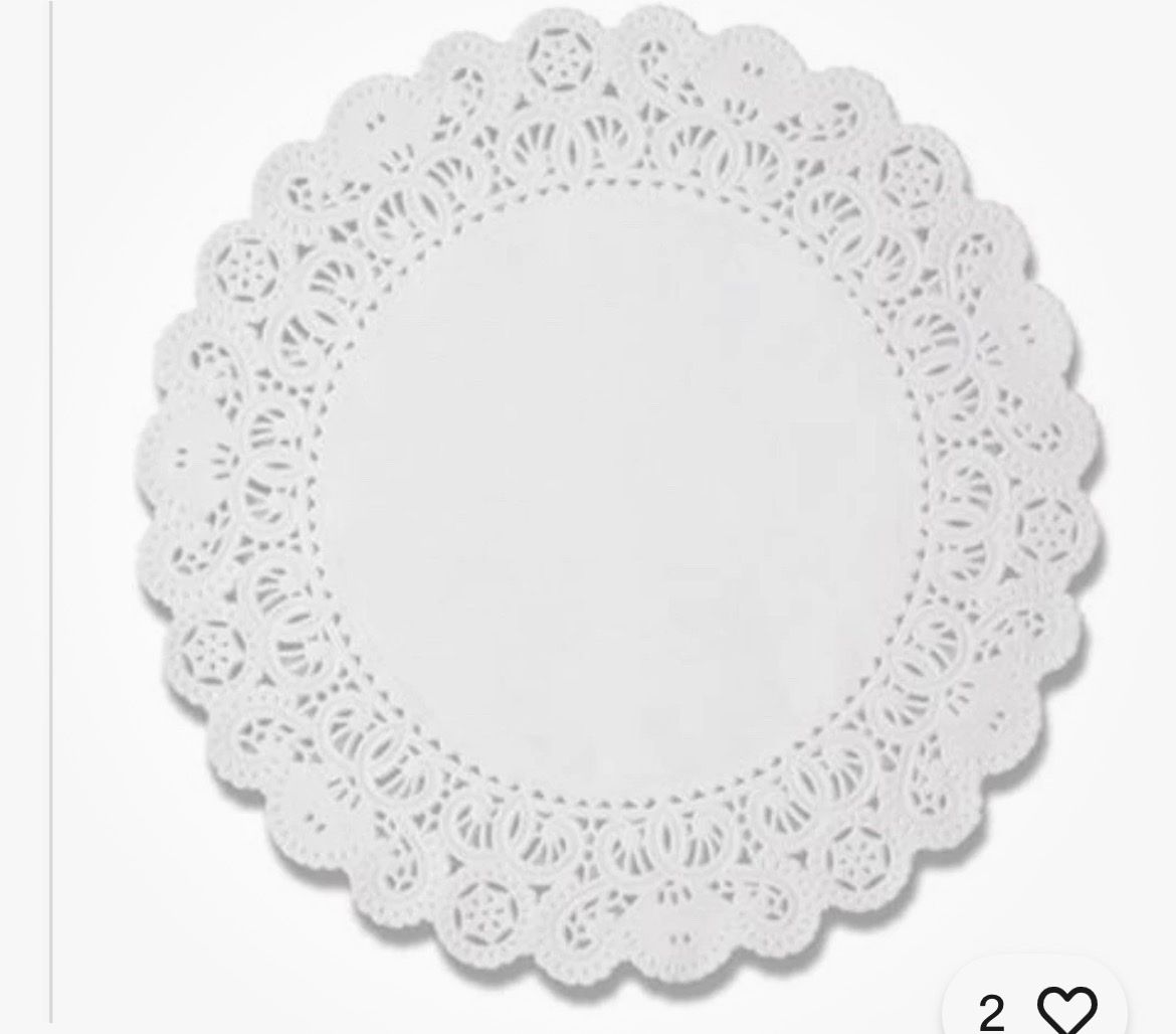 500 Lapaco Normandy White Paper Round Lace Doily Doilies Crafts Scrapbook 8" in