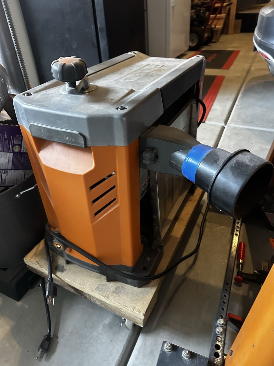 RIDGID R4331 13 in. 120-Volt 2-Blade Corded Thickness Planer with Dust Chute