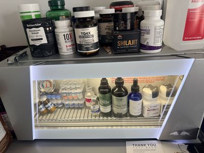 Red Bull Medicine Mini Fridge Cooler, Compact Countertop Refrigerator