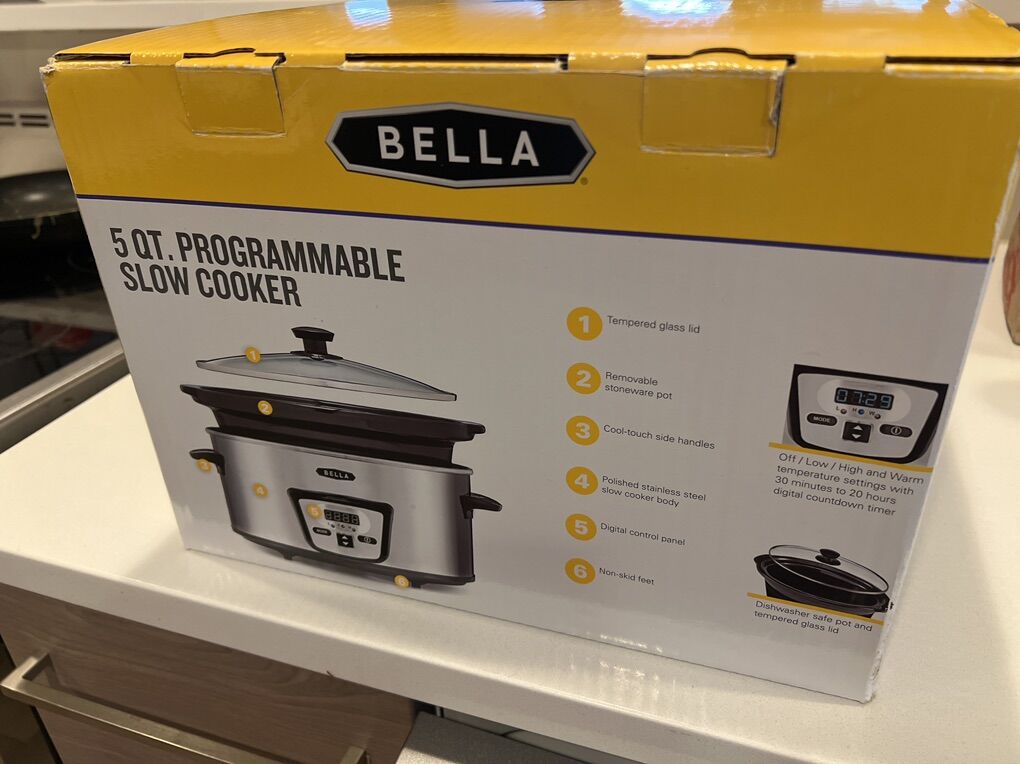 Bella 5 Quart Programmable Slow Cooker