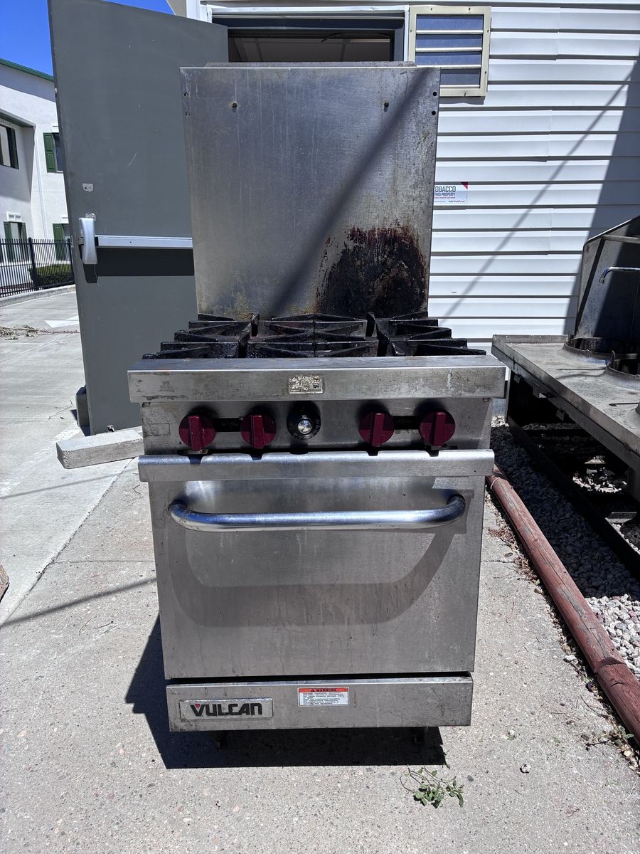 Commercial Kitchen Equipment Set – 3 Burner Wok Stove + Oven + Stove – $800 OBO