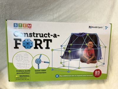 MinnARK Sports STEM Construct-a-Fort Building Kit 85 Pieces Ages 3+