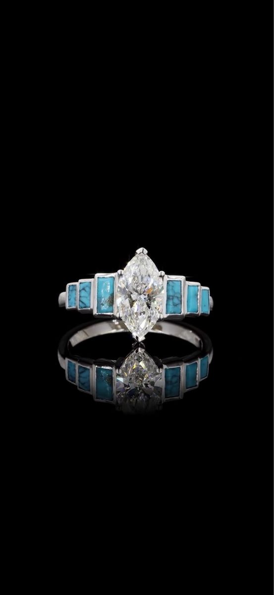 Custom made engagement ring.