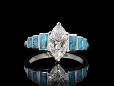 Custom made engagement ring.