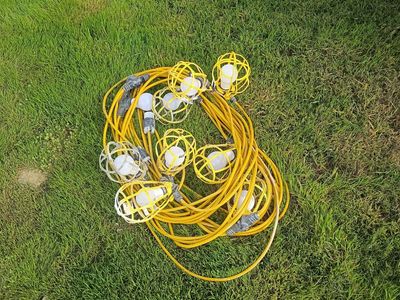 50' construction light steing