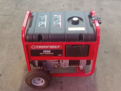 TROY-BILT 5550 WATT GENERATOR.