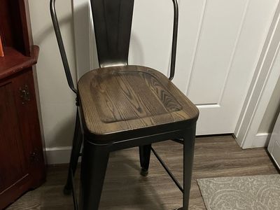 3 Tall Chairs Stools Bench Seats