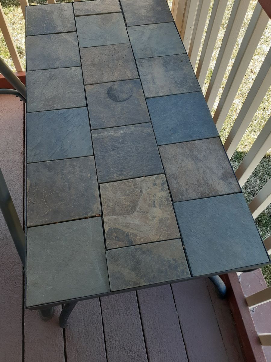 'SLATE GARDEN TABLE'