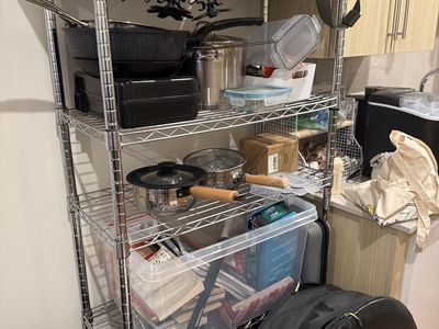 Chrome Wire Shelving Unit - 5-Tier Heavy Duty Storage Rack for Kitchen, Pantry, Garage