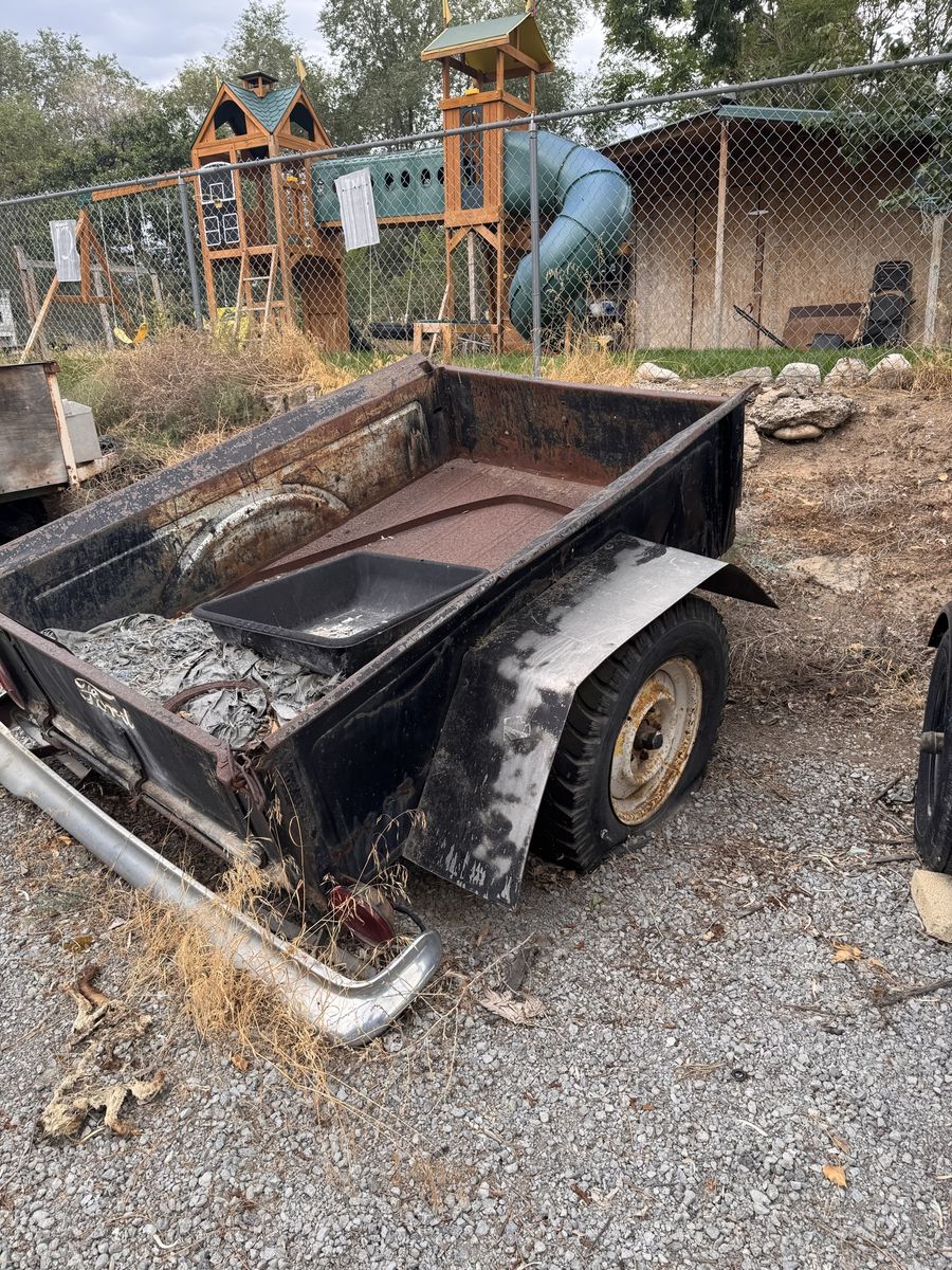 Vintage Custom Ford Pickup Bed Utility Trailer
