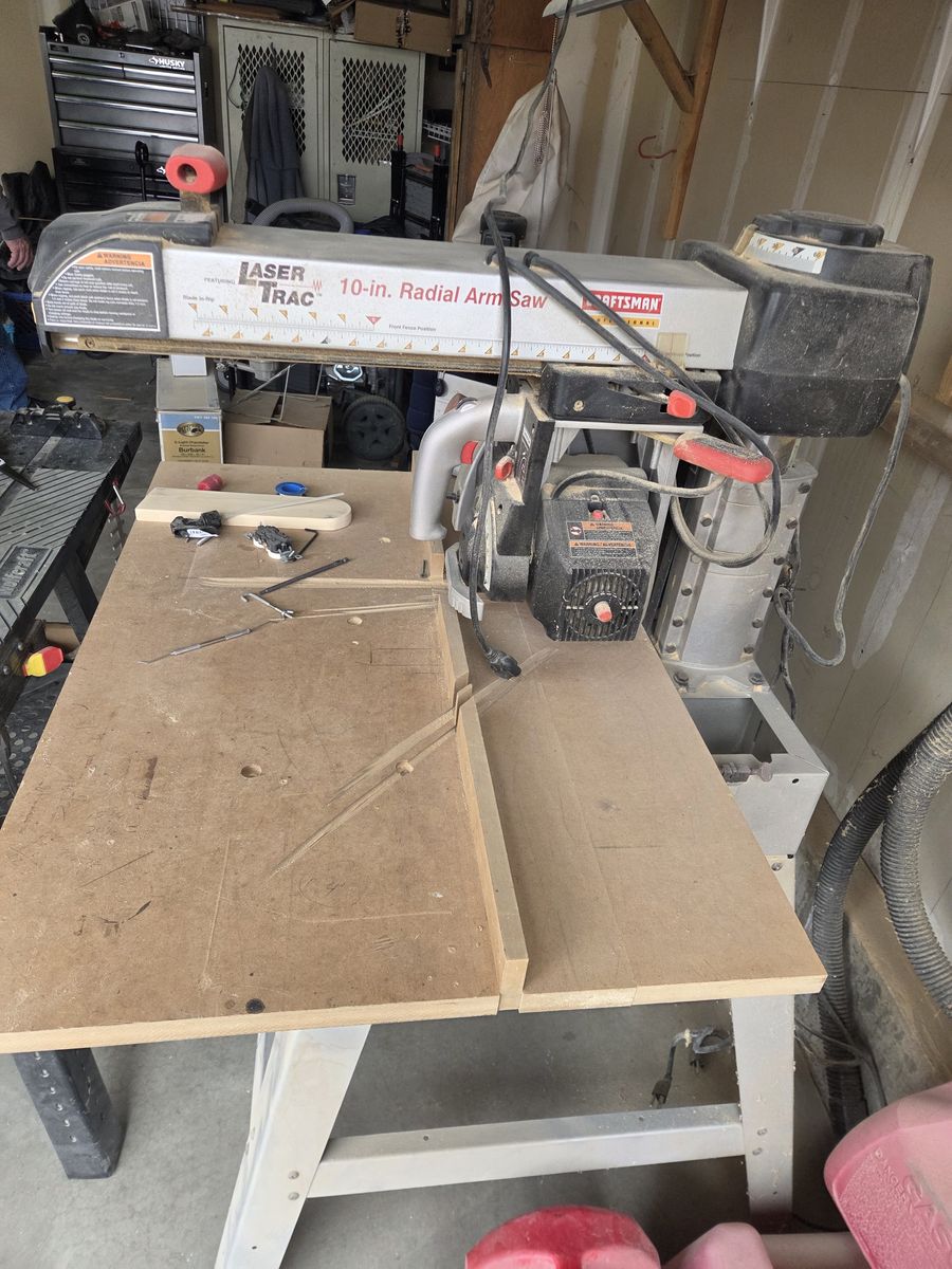 Craftsman 10 Inch Radial Armsaw & Dust Collection System