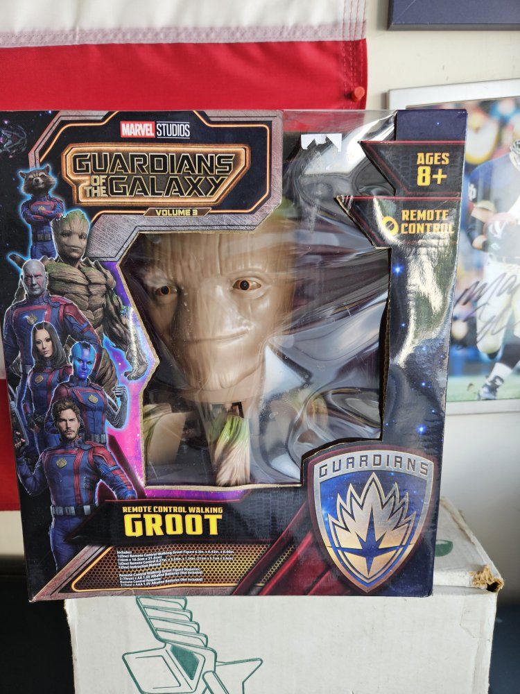 Marvel Studios Guardians of the Galaxy Vol. 3 Remote Control Walking Groot Figure Ages 8+