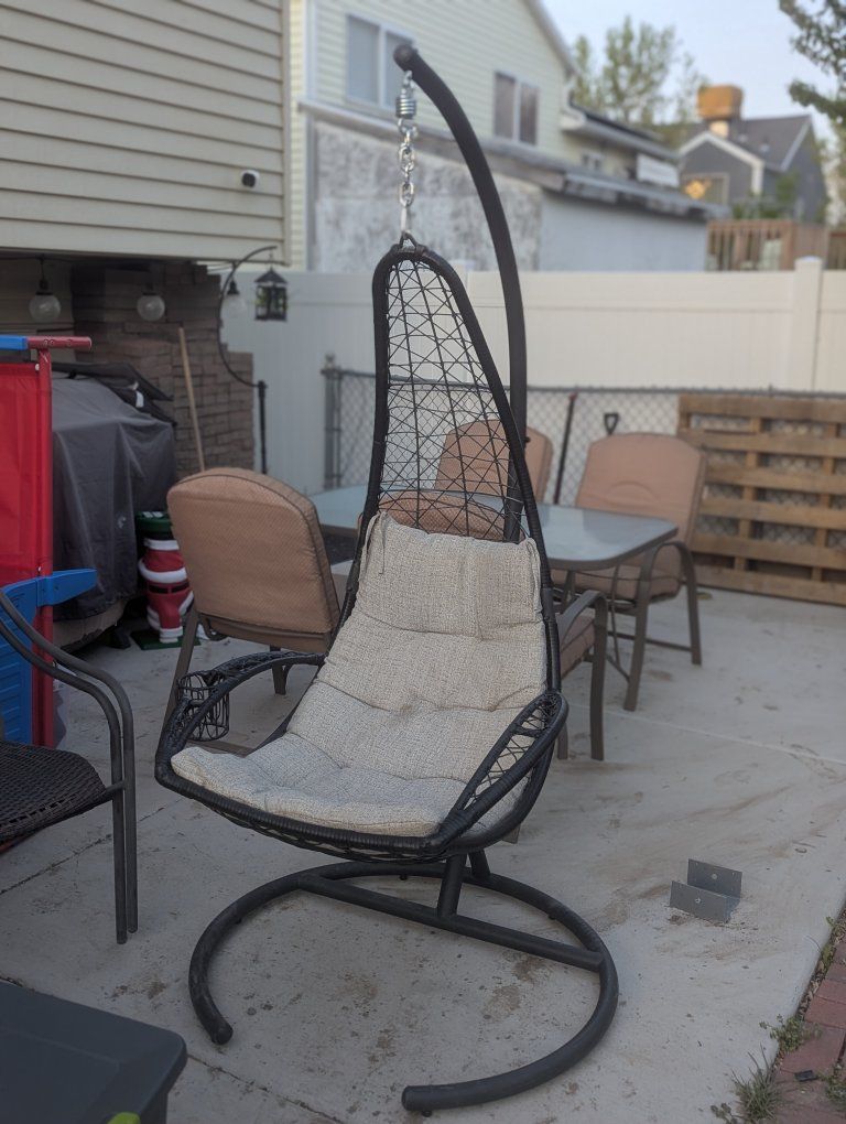 hanging chair and stand
