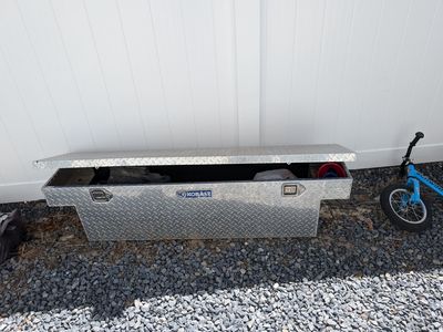Kobalt Diamond Plate Aluminum Truck Toolbox - Small, Weather-Resistant Storage