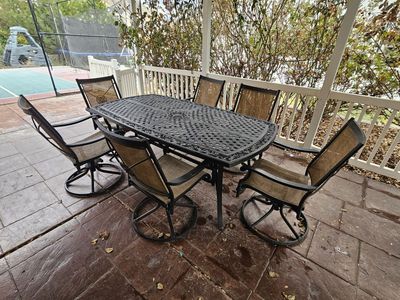 Patio Table and Six Chairs