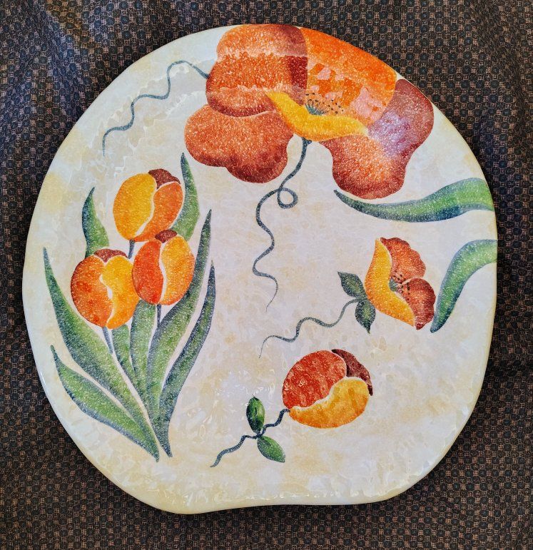 Modigliani Hand Painted Plate Terra Fiorita