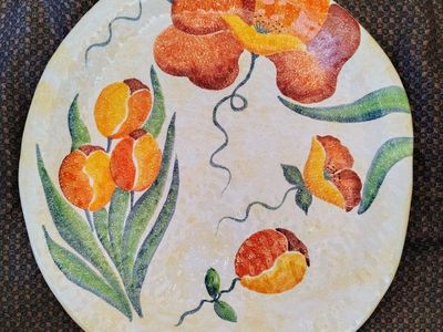 Modigliani Hand Painted Plate Terra Fiorita