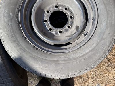 Firestone Winter Tires with Wheels - Set of 4, Used, 16in rim, 6.5/8 for studs