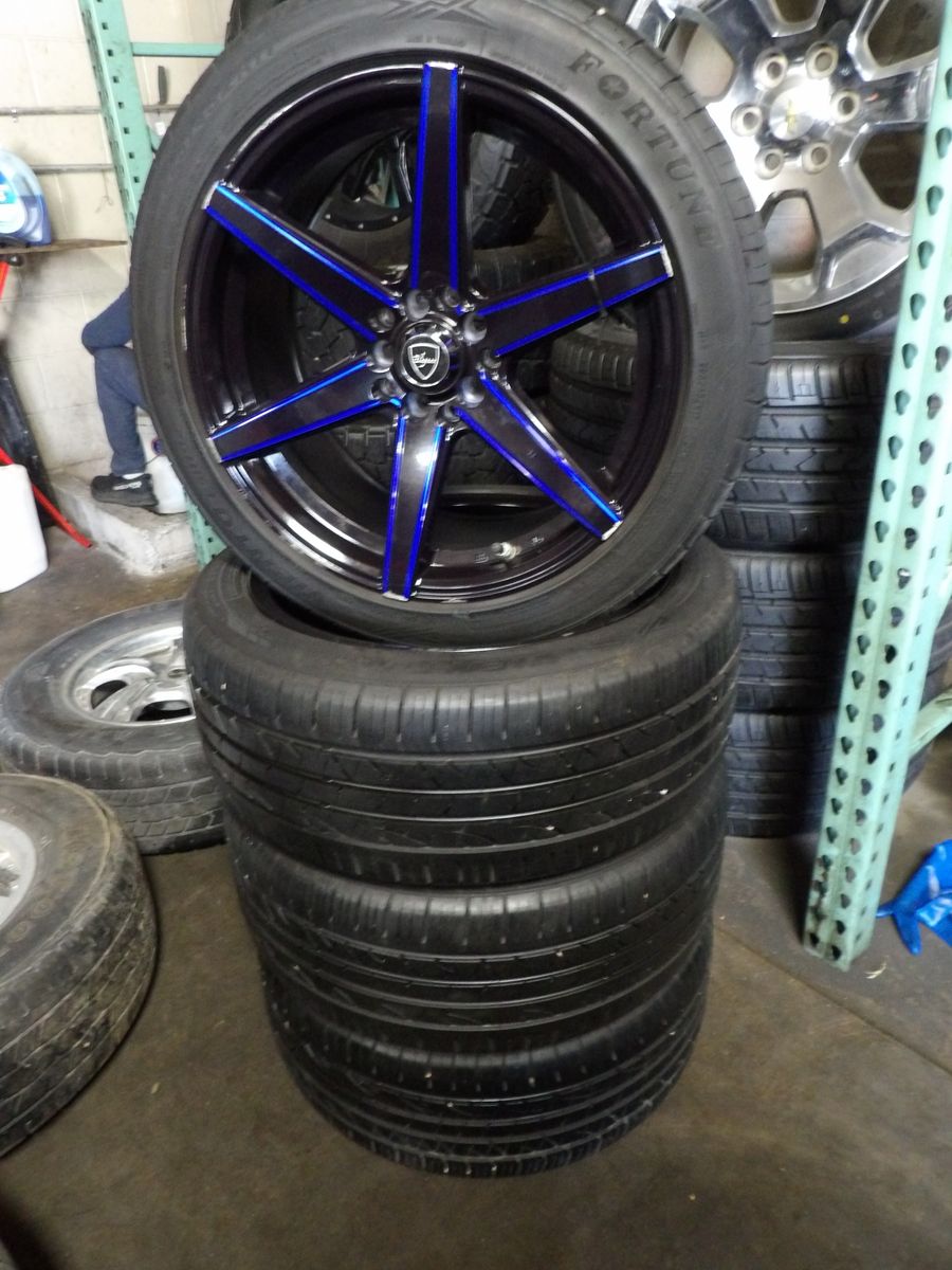 SET OF USED ELEGANT WHEELS 17" INCH 5X100 5X4.5 AND TIRES 225/45R17