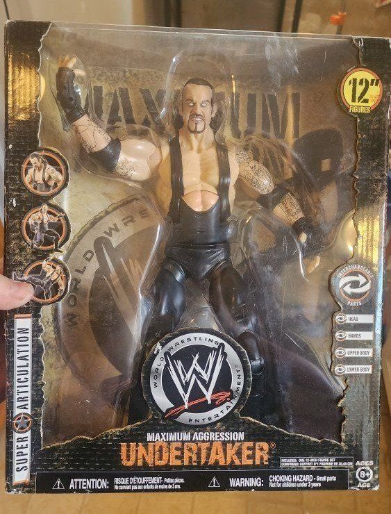 WWE Maximum Aggression Undertaker 12" Action Figure Jakks Pacific World Wrestling Entertainment