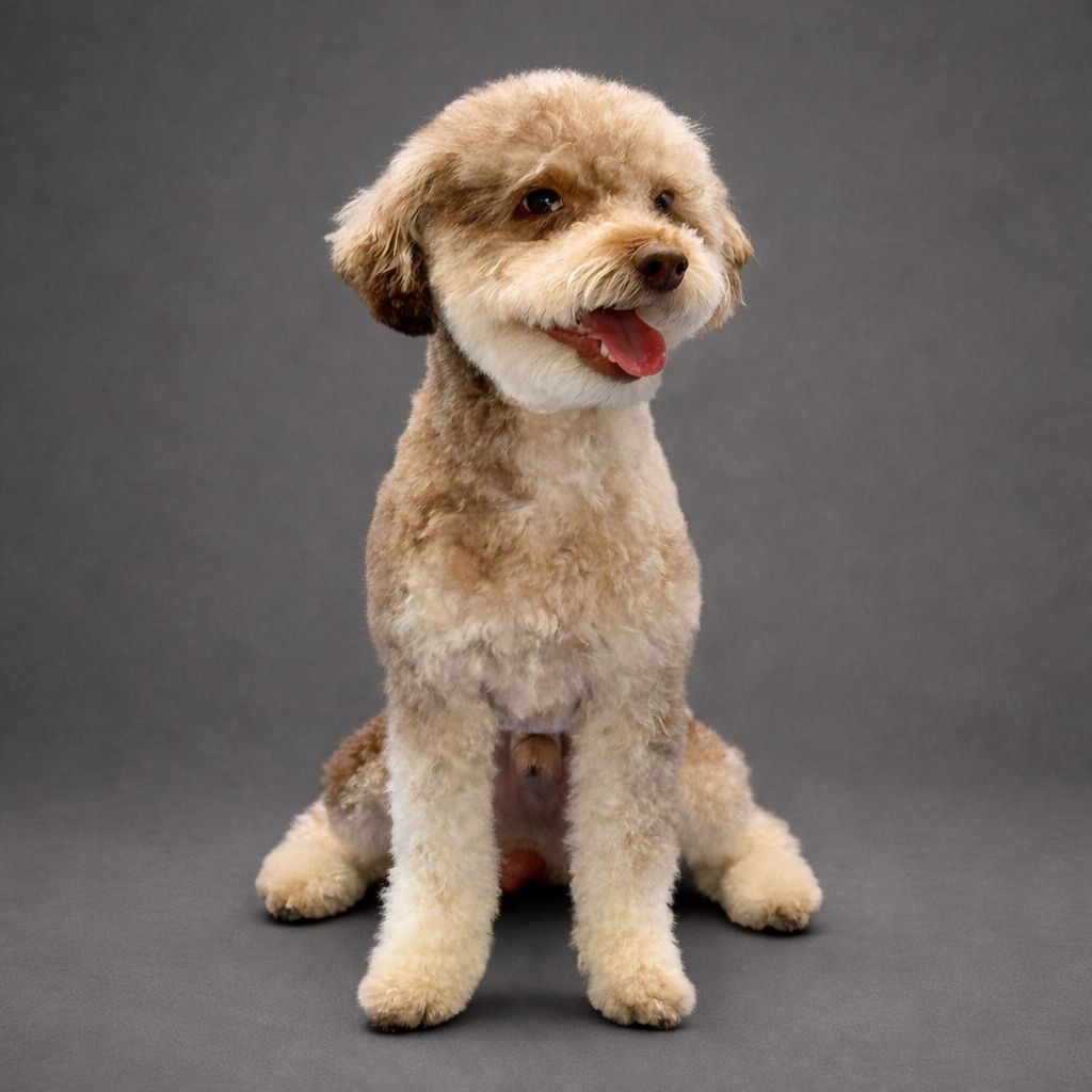 Chocolate Merle Phantom Poodle -9 Lbs