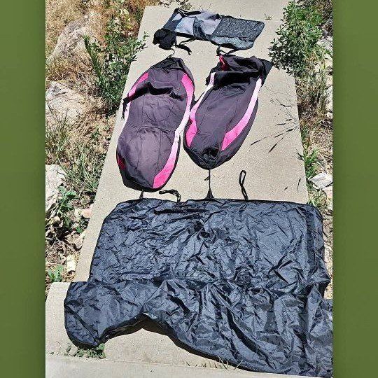 Ford Escape Car Accessories: 2 Seat Covers, Back Seat Cover, and Trunk Organizer