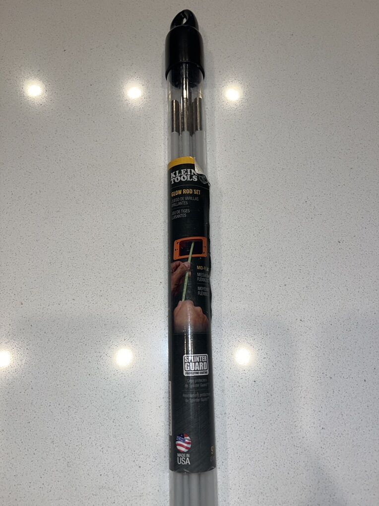 Klein Tools 15 Ft. Glow Rods USA Made ($40 Retail)