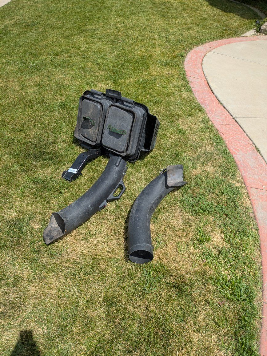 Unbranded Lawn Mower Bagger & Chute System - Used, Good Condition