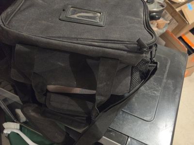 Unidentified Black Storage Bag/Tool Bag with Shoulder Strap - Used