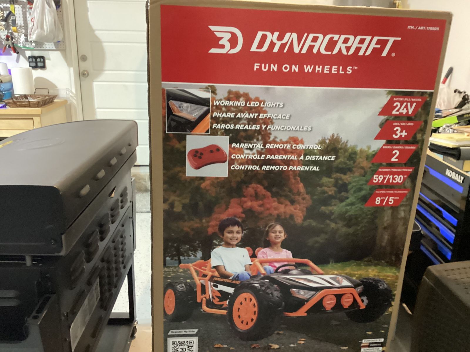 Dynacraft 24V Camo Hunter UTV Ride-On Toy with LED Lights & Parental Remote Control, 2 Seats