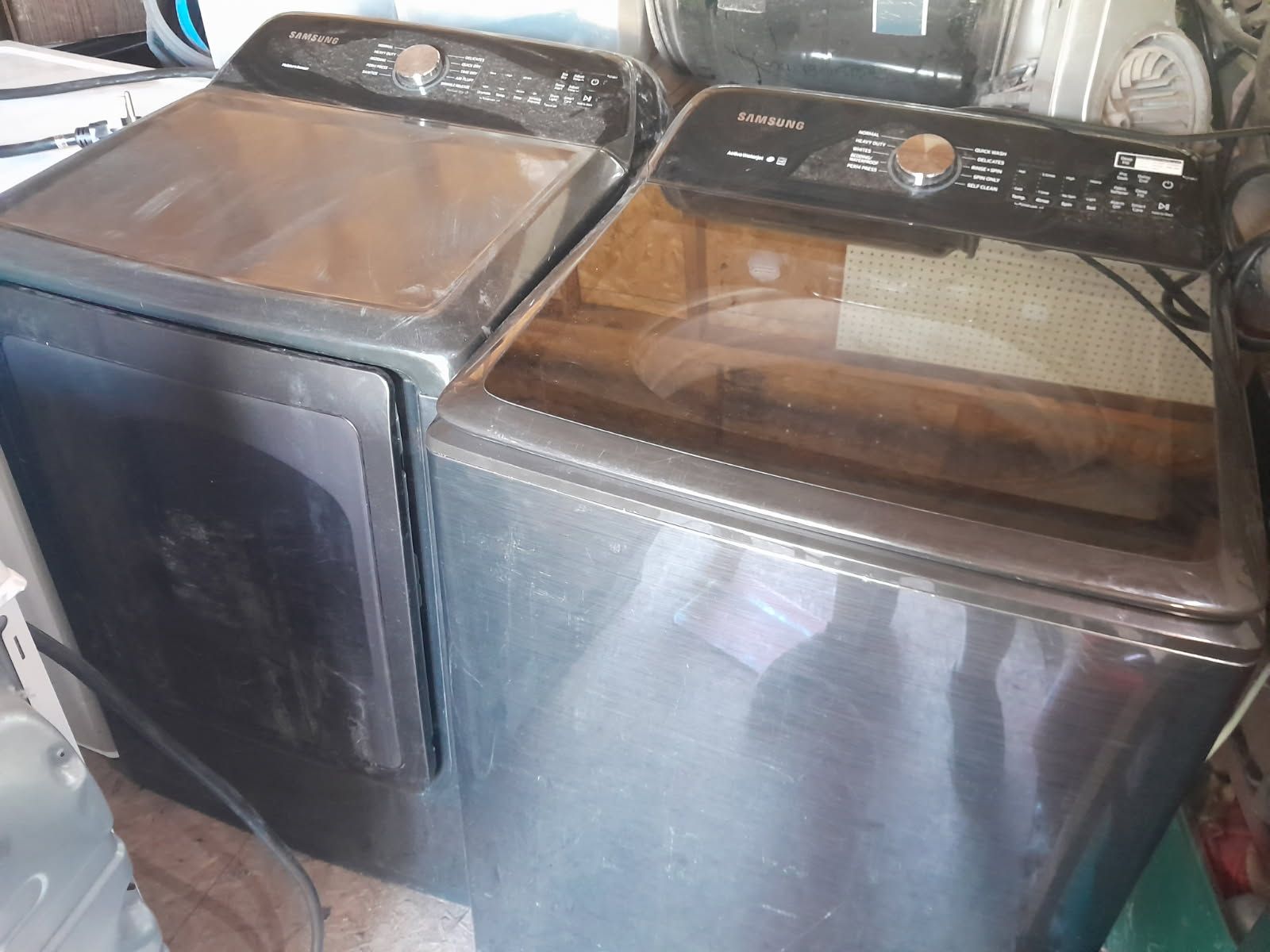 Beautiful Samsung Top Load Washer and Electric Dryer